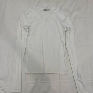 Zara White Long Sleeve Top